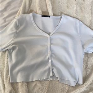 white brandy Melville crop top